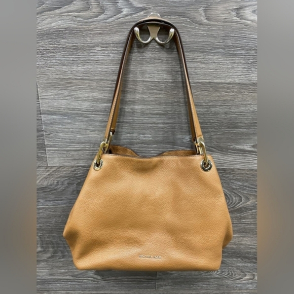 Michael Kors Kensington Large Pebbled Leather Shoulder Tote Bag Purse - Picture 3 of 5